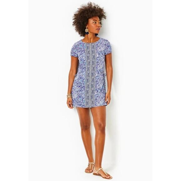 Lilly Pulitzer Blanca Stretch Romper Resort White Twisted Up Engineered - Picture 1 of 11